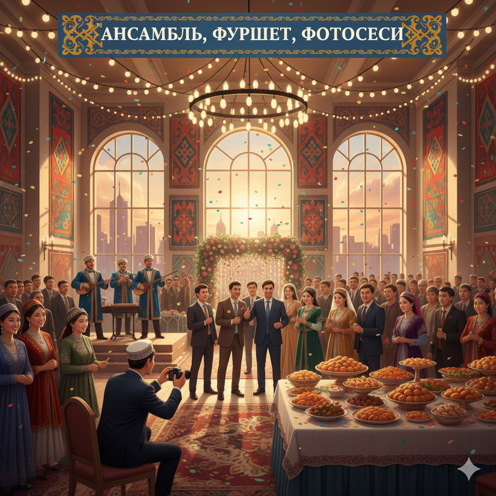 Ансамбль, фуршет,фотосессия